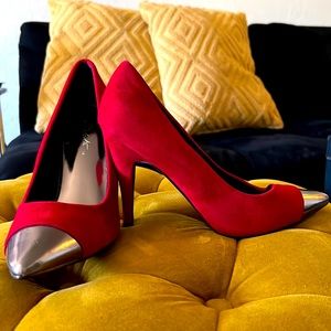 Modesta heels red